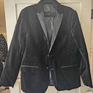Mens velvet 2 button jacket